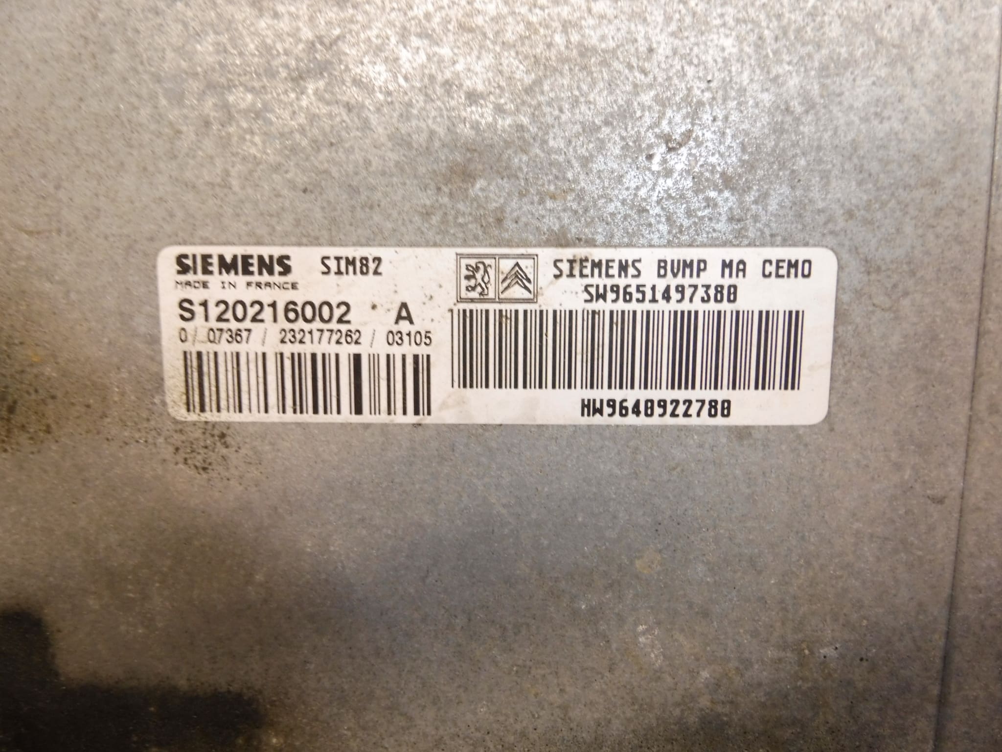 ΕΓΚΕΦΑΛΟΣ ECU Sensodrive Citroën Peugeot 9640922780 S120216002 A 2529J9 - Image 2