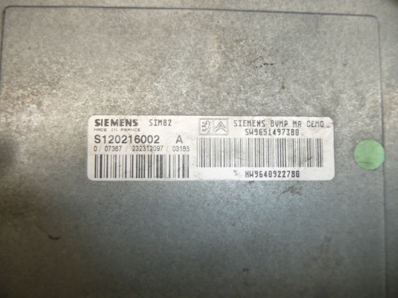 ECU Sensodrive Πειρσμοδότης Citroën Peugeot 9640922780 S120216002 C 2529J9 - Image 2