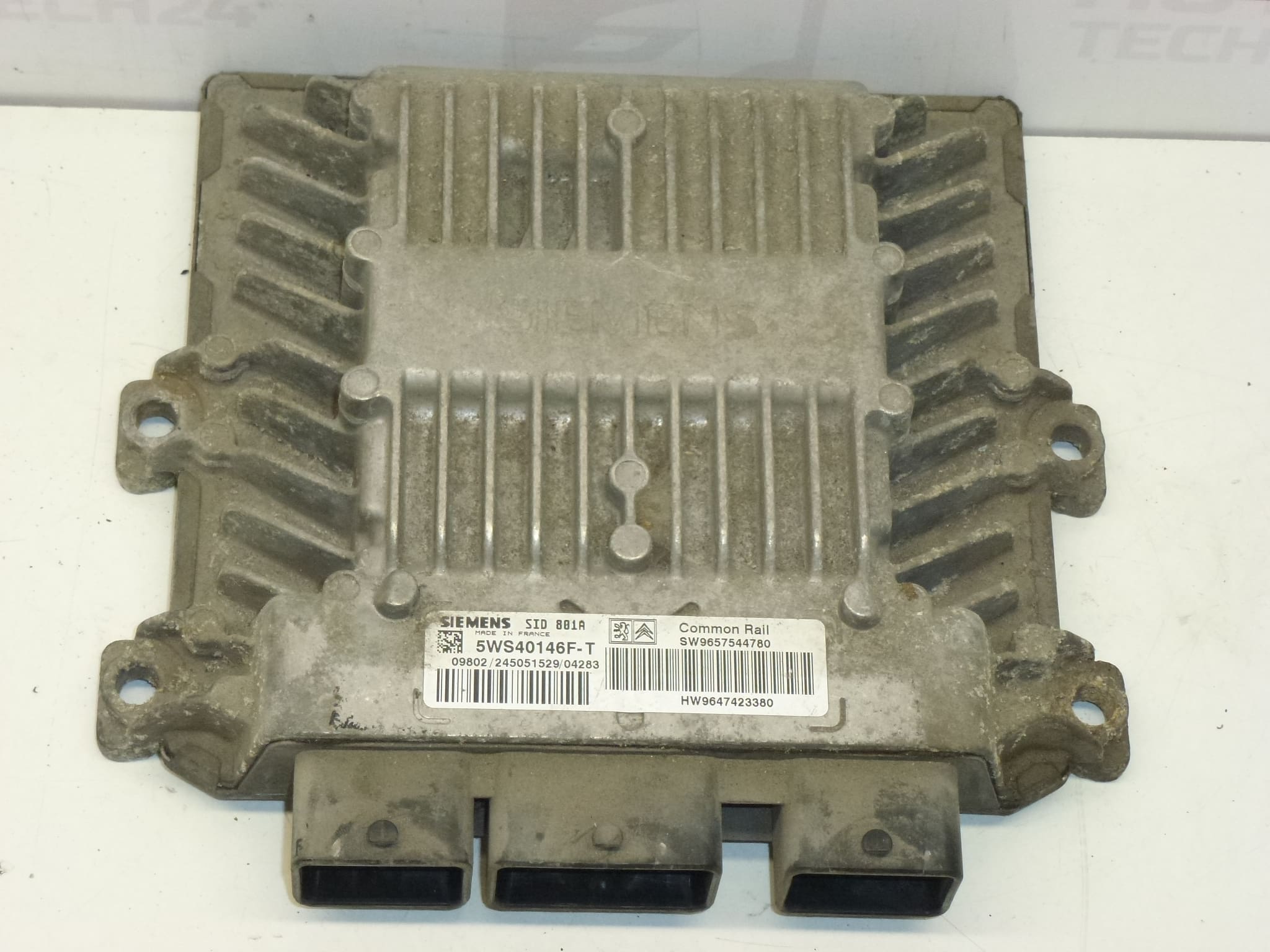 Κεντρική Μονάδα ECU Siemens SID 801A για Citroën Peugeot 9647423380 5WS40146F-T - Image 2