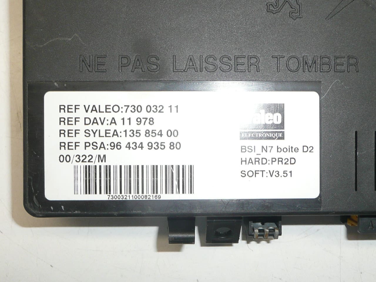 Valeo BSI_N7 Μηχανισμός D2 Citroën Xsara II 9643493480 73003111 - Image 2