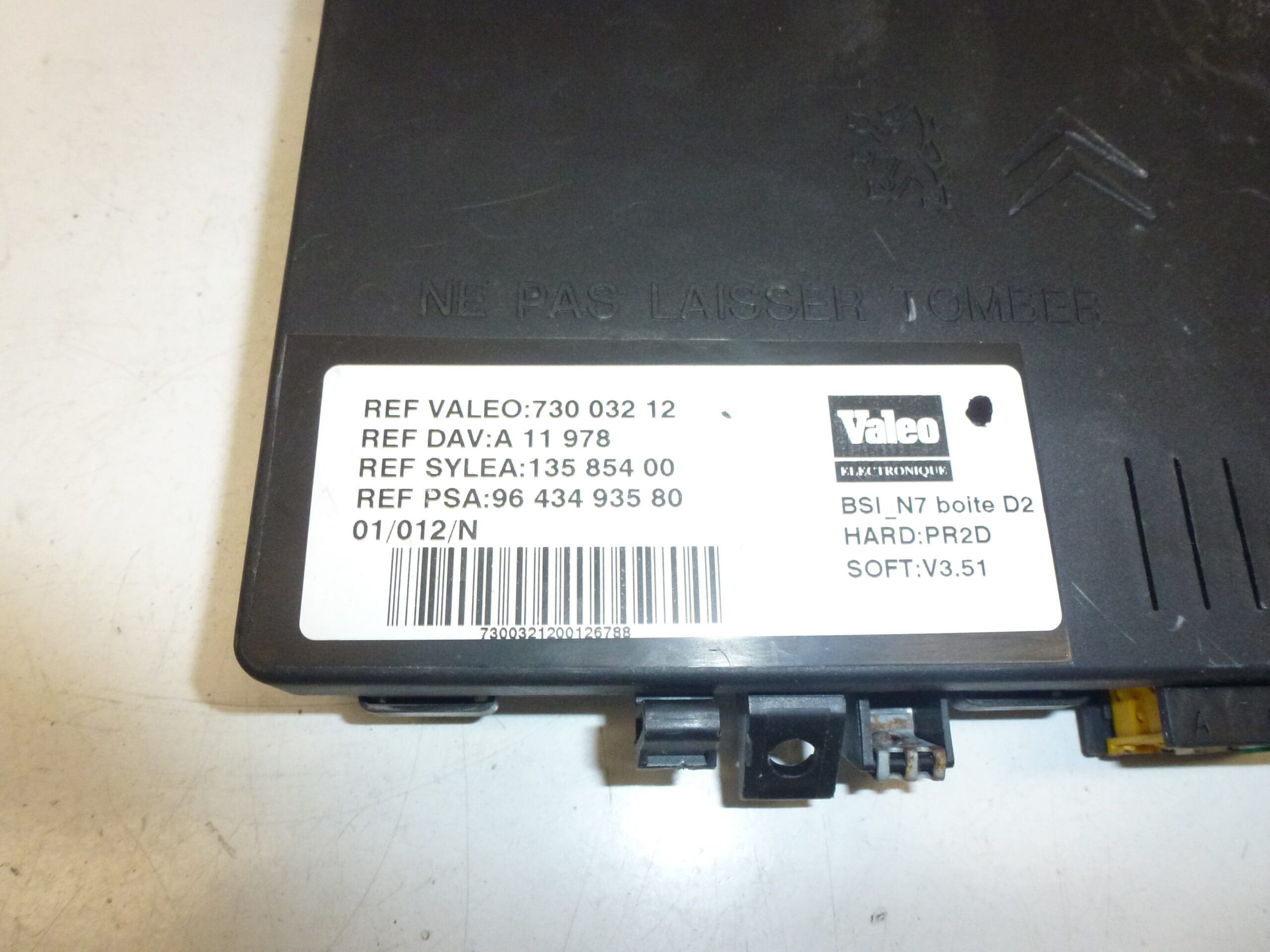 Valeo BSI_N7 boîte D2 Citroën Xsara II 9643493580 73003212 - Image 2