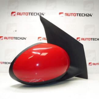 Καθρέφτης δεξιός κόκκινος Citroën C1 Peugeot 107 87910-0H010 87910-0H011