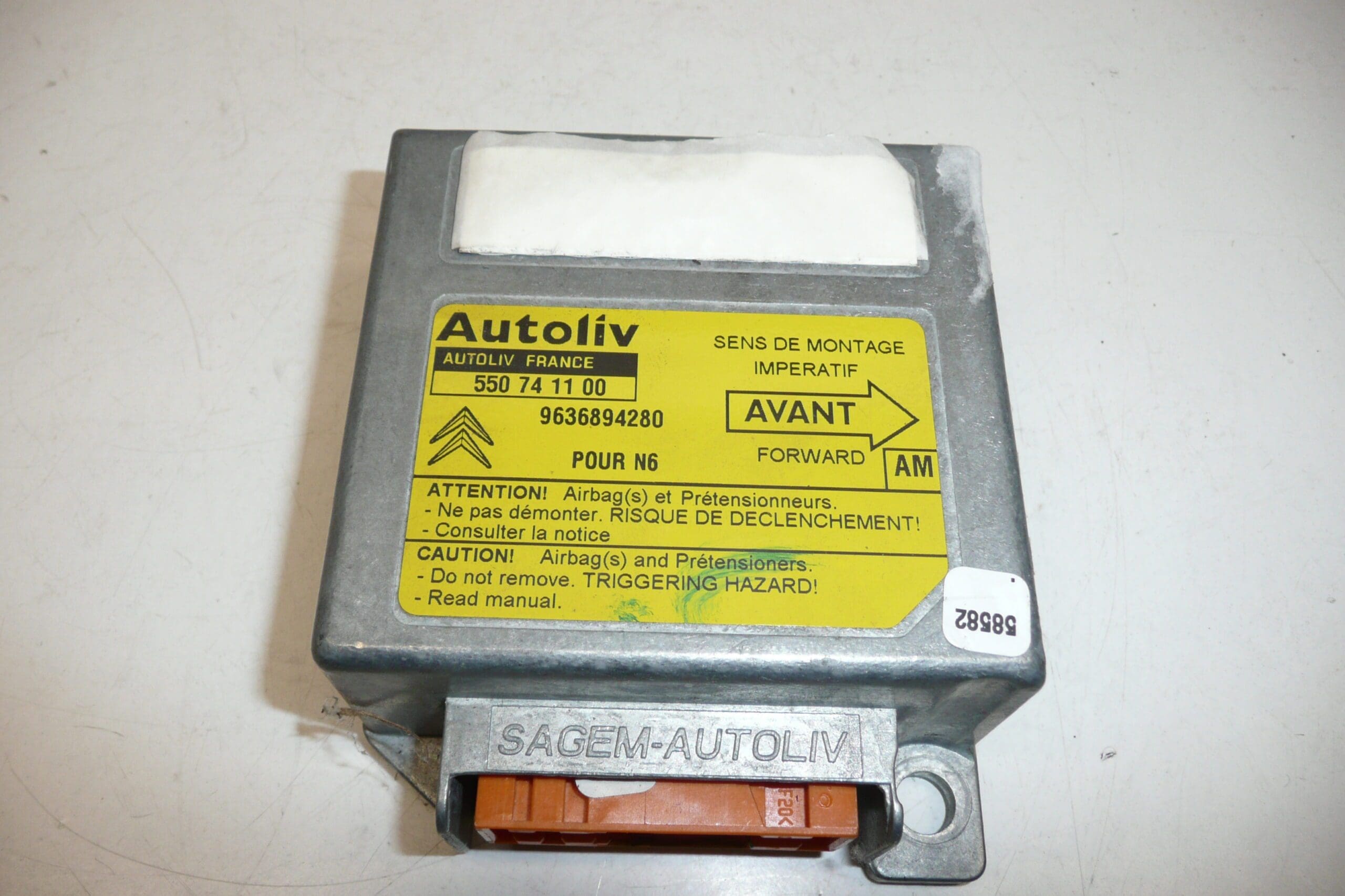 Μονάδα αερόσακου Citroën Xsara 9636894280