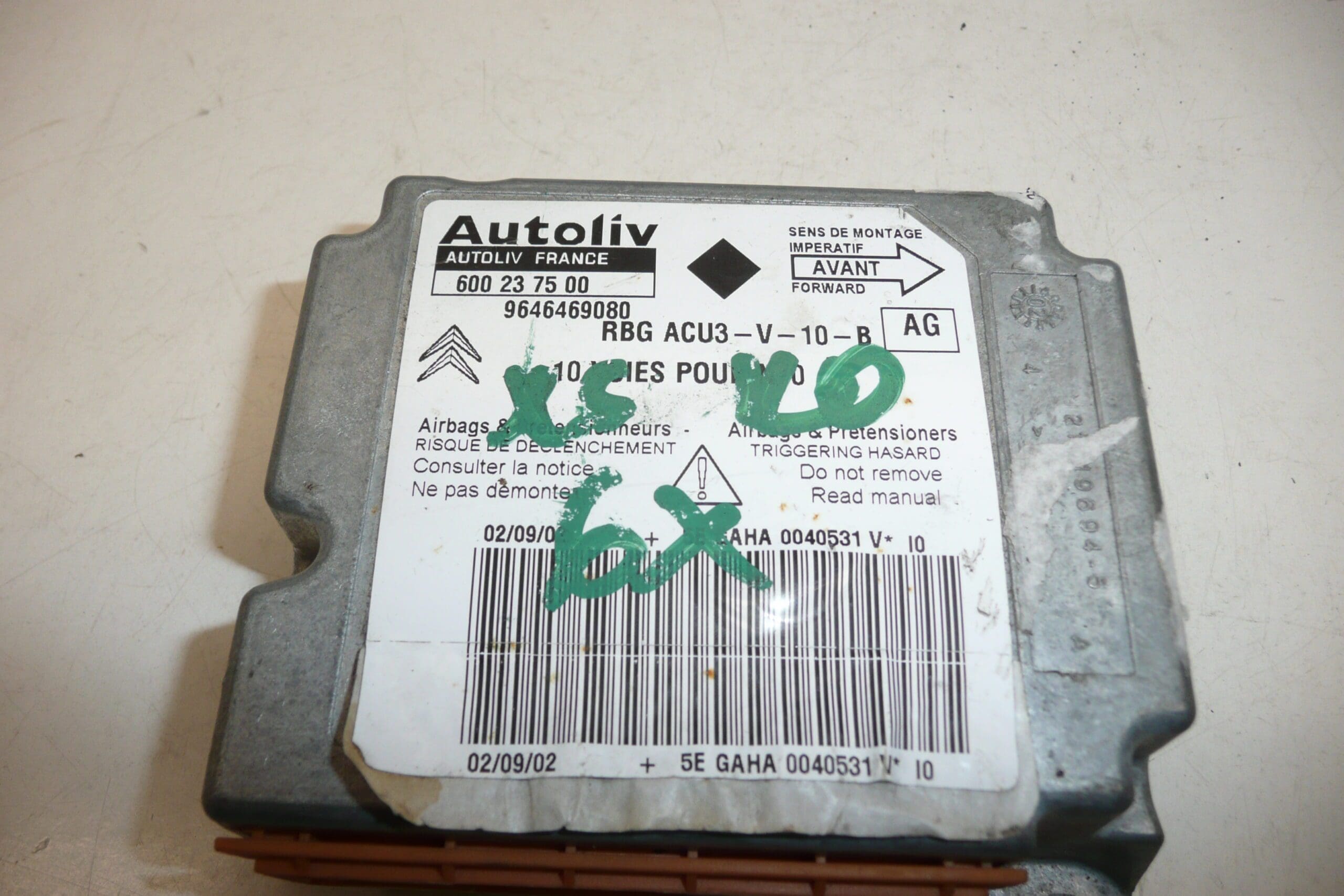 Μονάδα αερόσακου Citroën Xsara II 9646469080