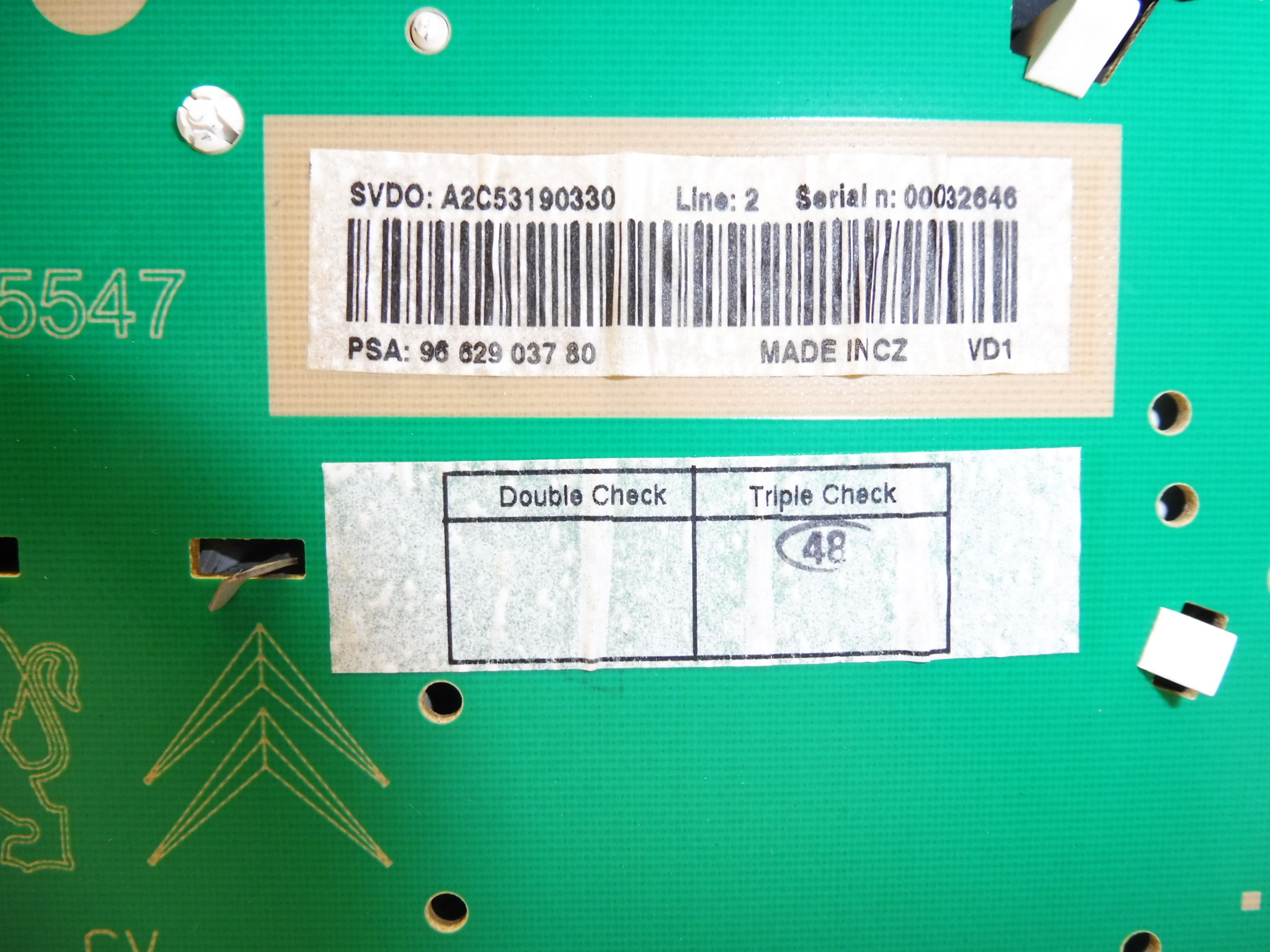 Ταχύμετρο Peugeot 207 χιλιόμετρα 145000 km 9662903780 6103EJ