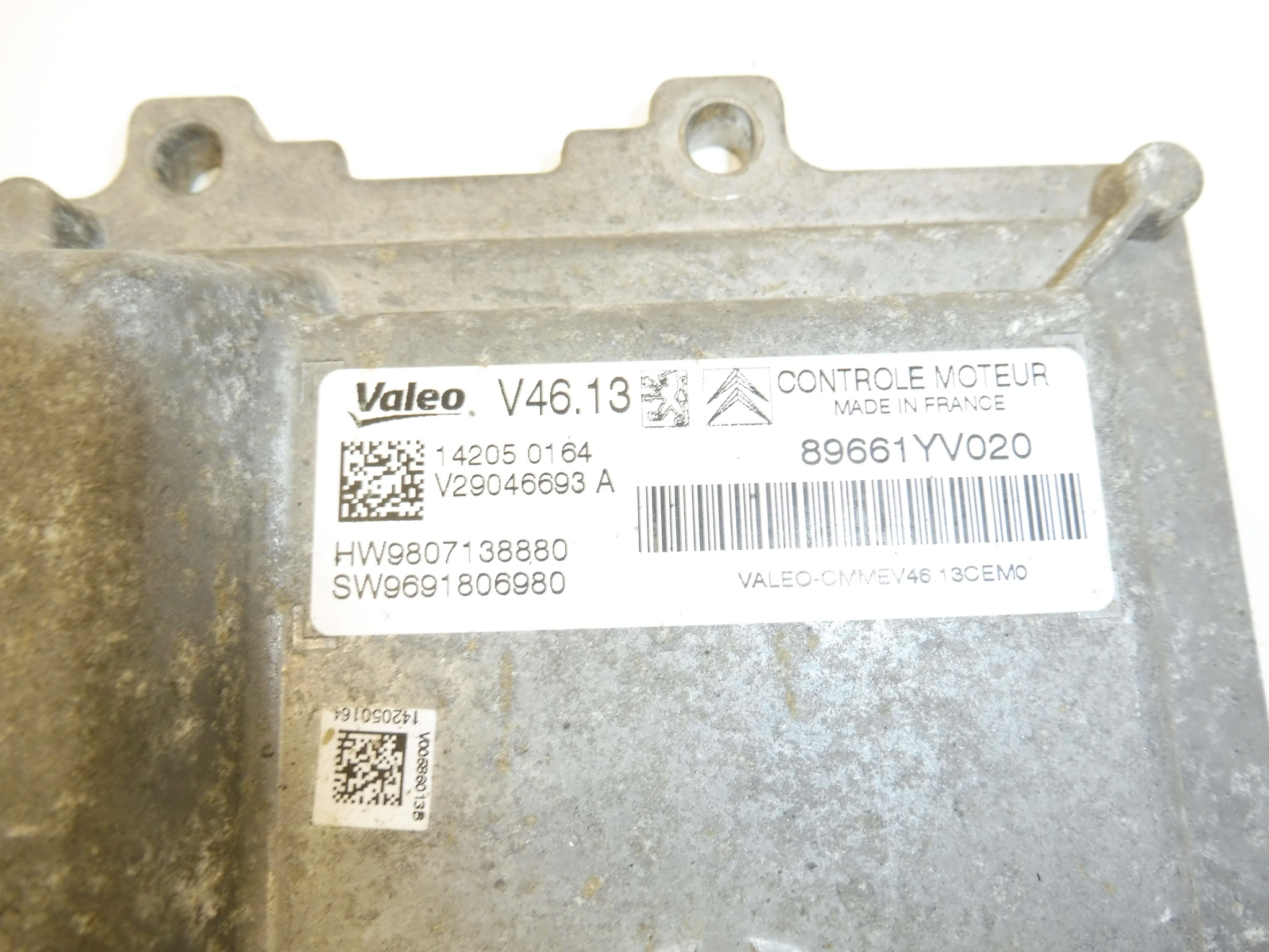 Μονάδα ελέγχου Valeo V46.13 Citroën Peugeot 9807138880 9691806980 9691682380