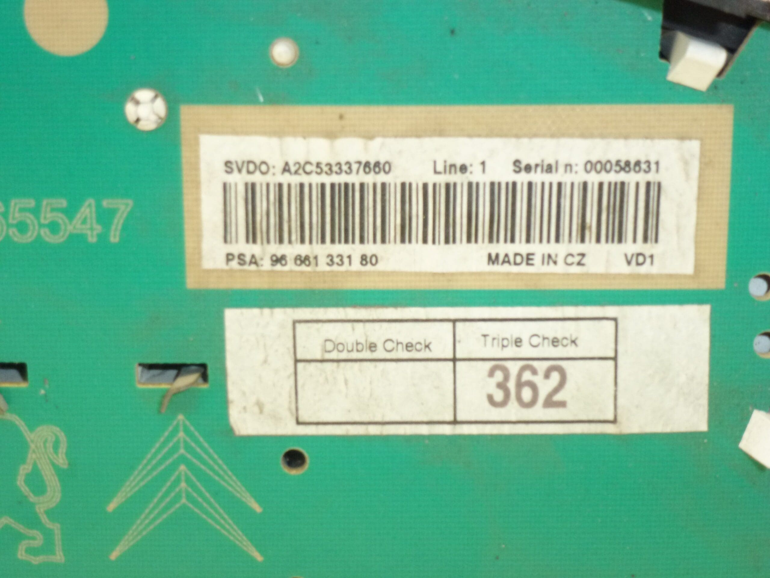 Ταχύμετρο Peugeot 207 9666133180 6103EC