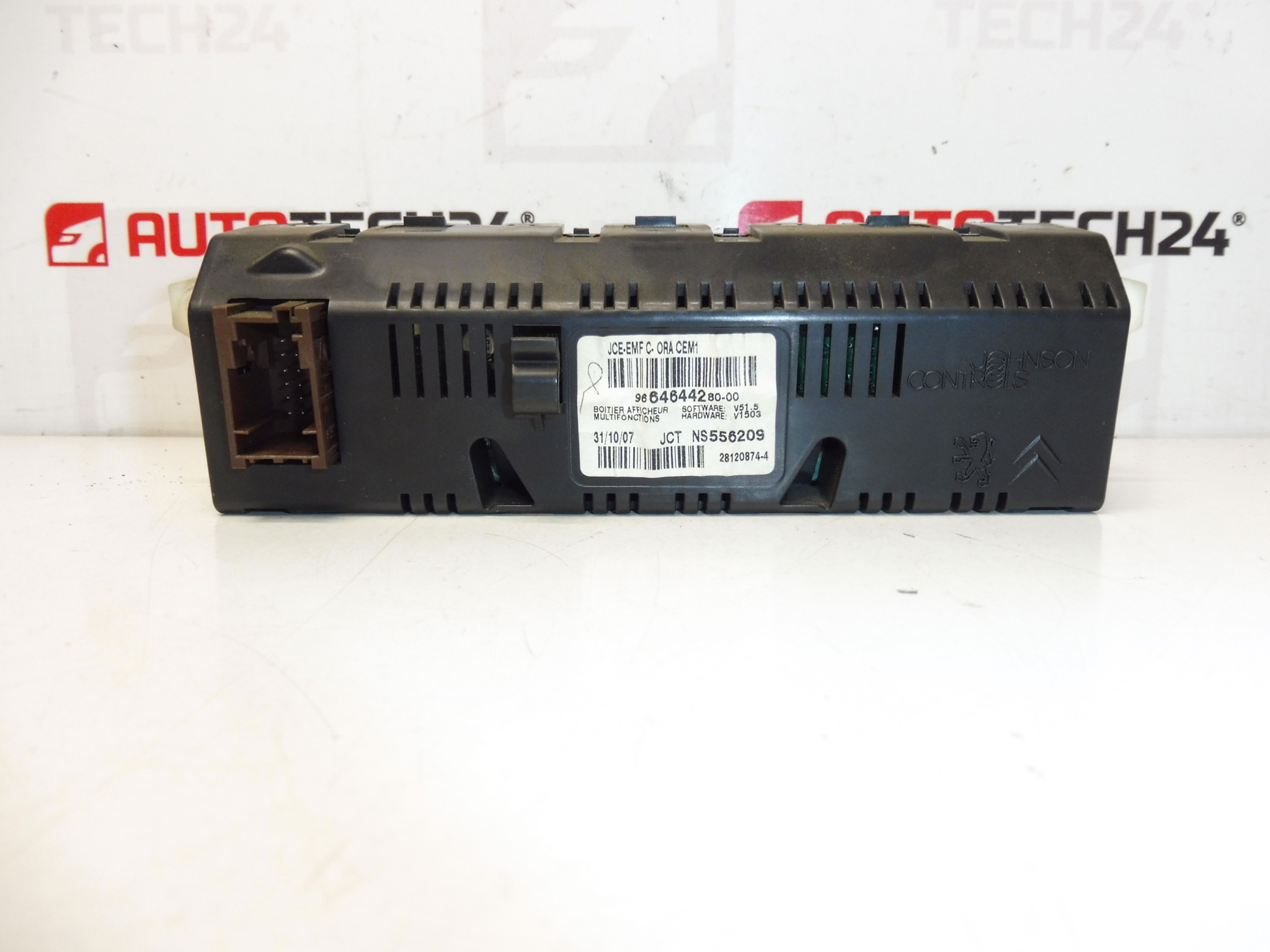 Οθόνη ραδιοφώνου υπολογιστή Peugeot 307 9664644280