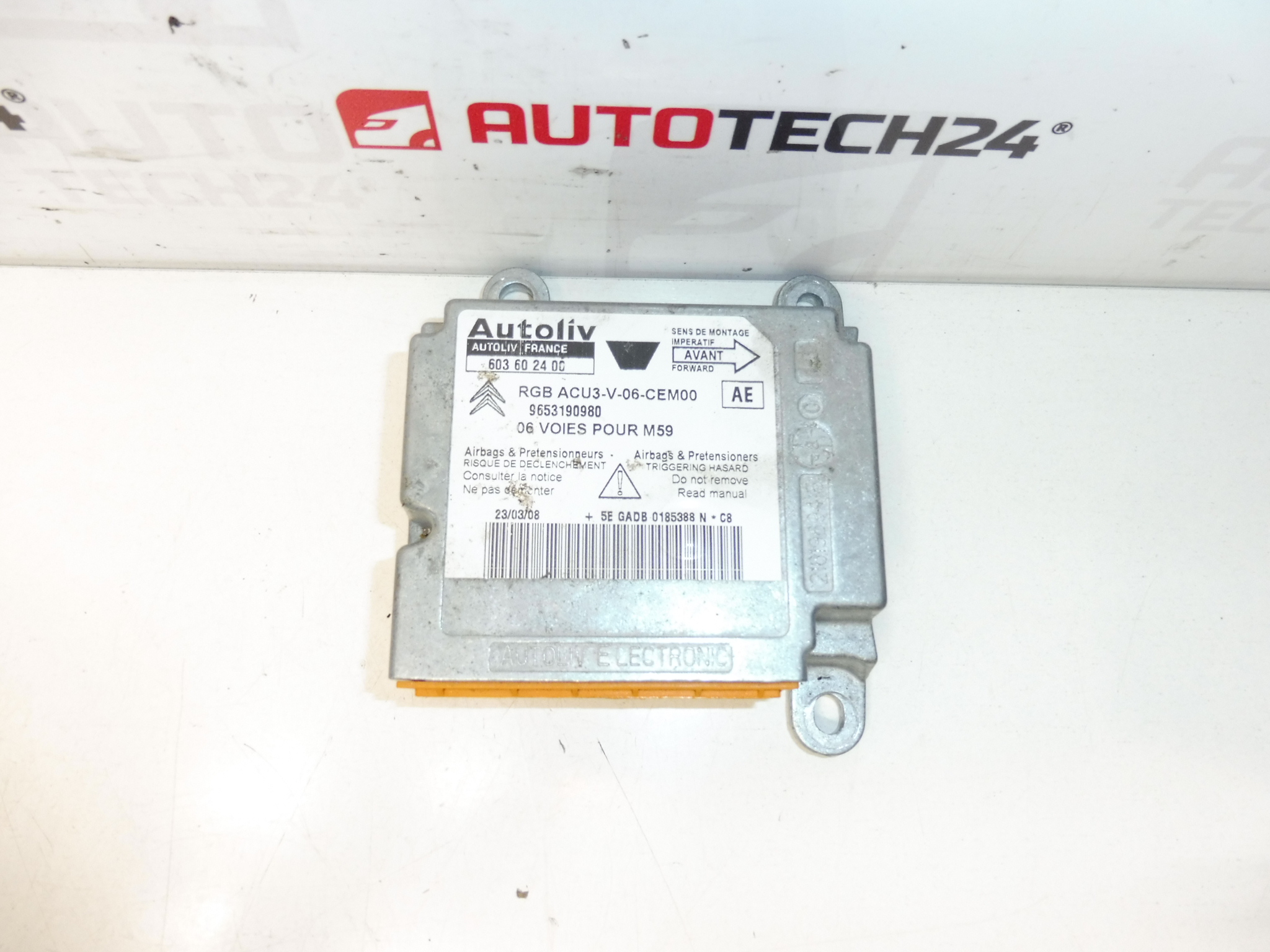 Μονάδα αερόσακου Citroën Berlingo II 9653190980 603602400