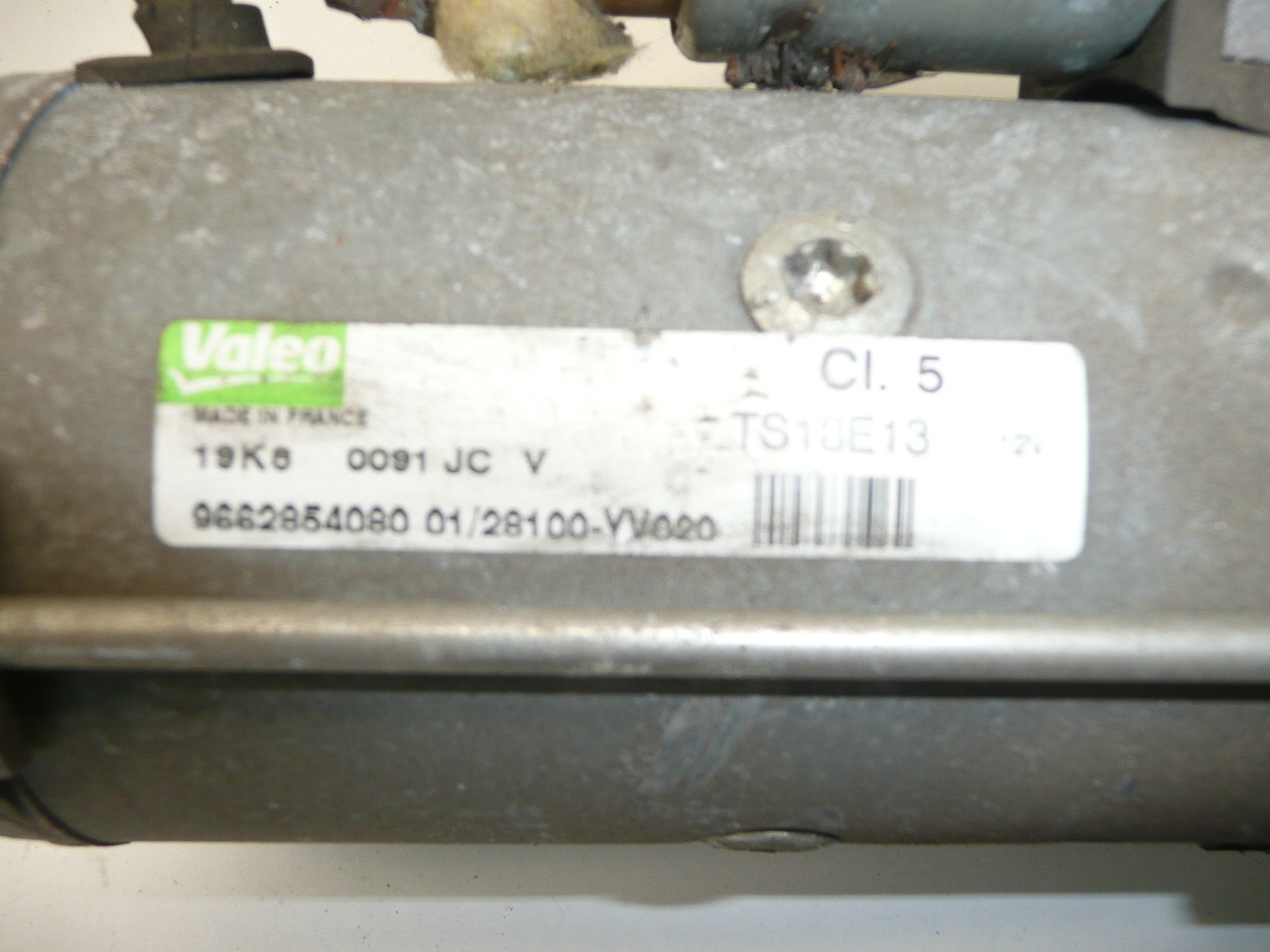Μίζα 62 χιλιάδες. χλμ Valeo CL5 1.6 HDI 9662854080