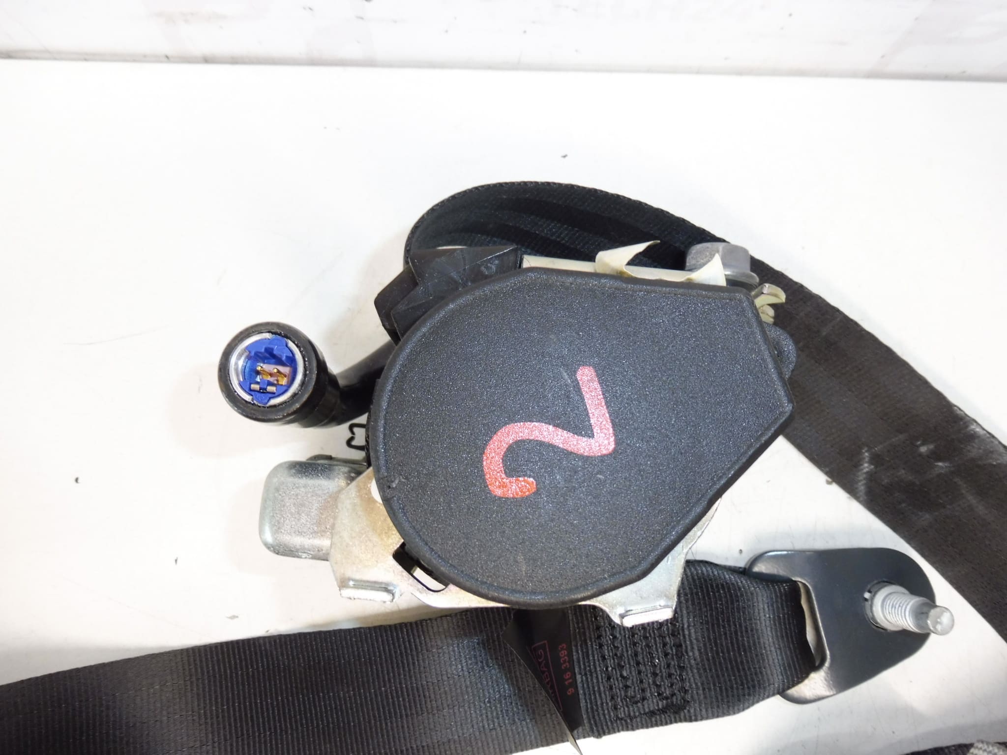 Ζώνη ασφαλείας συνοδηγού για Peugeot 308, κωδικοί 96569048XX / 8975K5 - Image 2