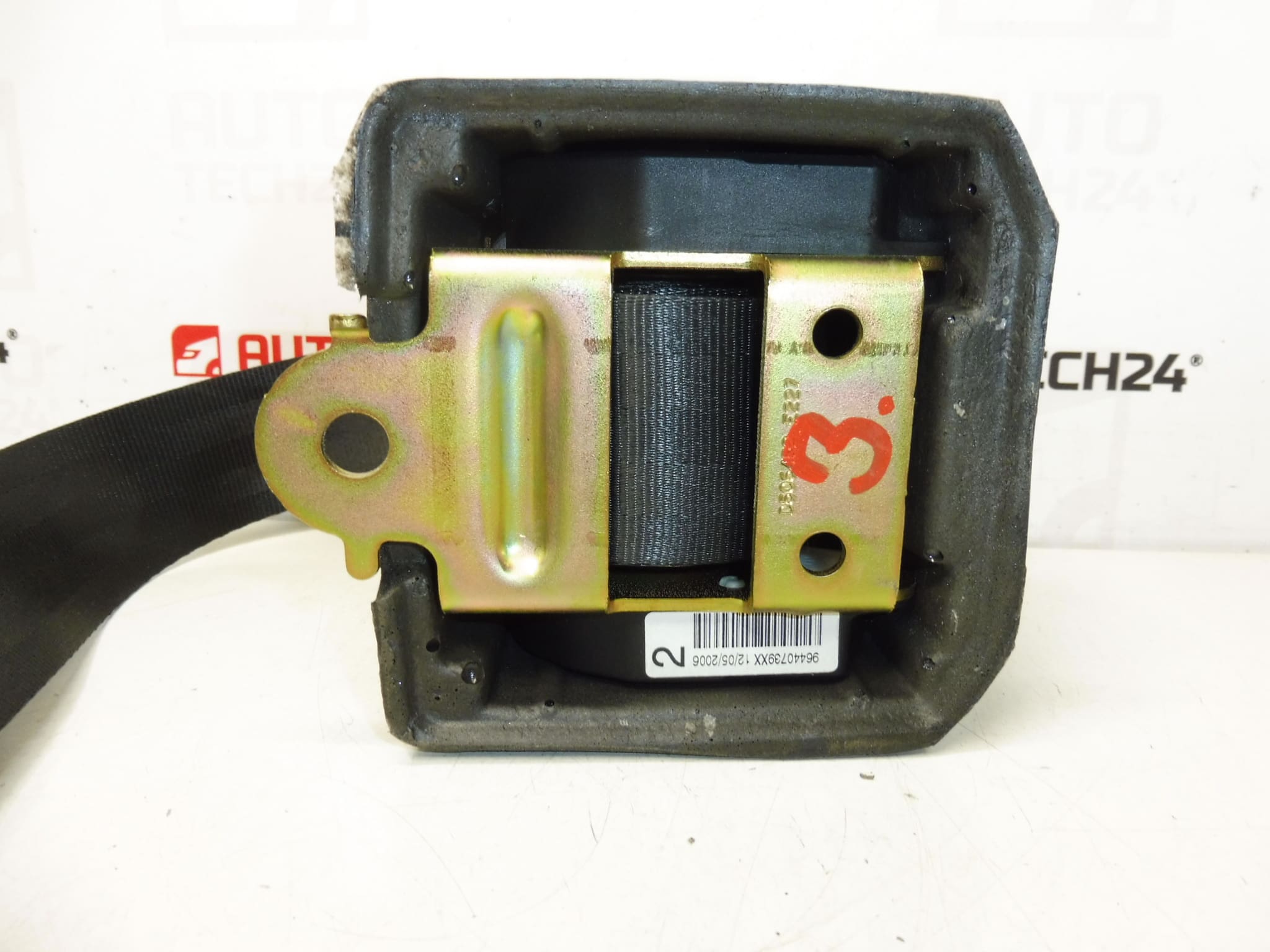 Πίσω ζώνη ασφαλείας Peugeot 407 96440739XX 8974HK - Image 2