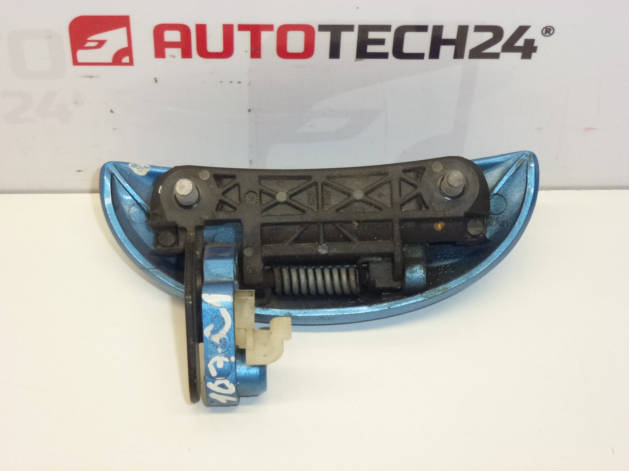 Λαβή δεξιά μπροστινή πόρτα Citroën C1 Peugeot 107 μπλε μεταλλικό 9101AH