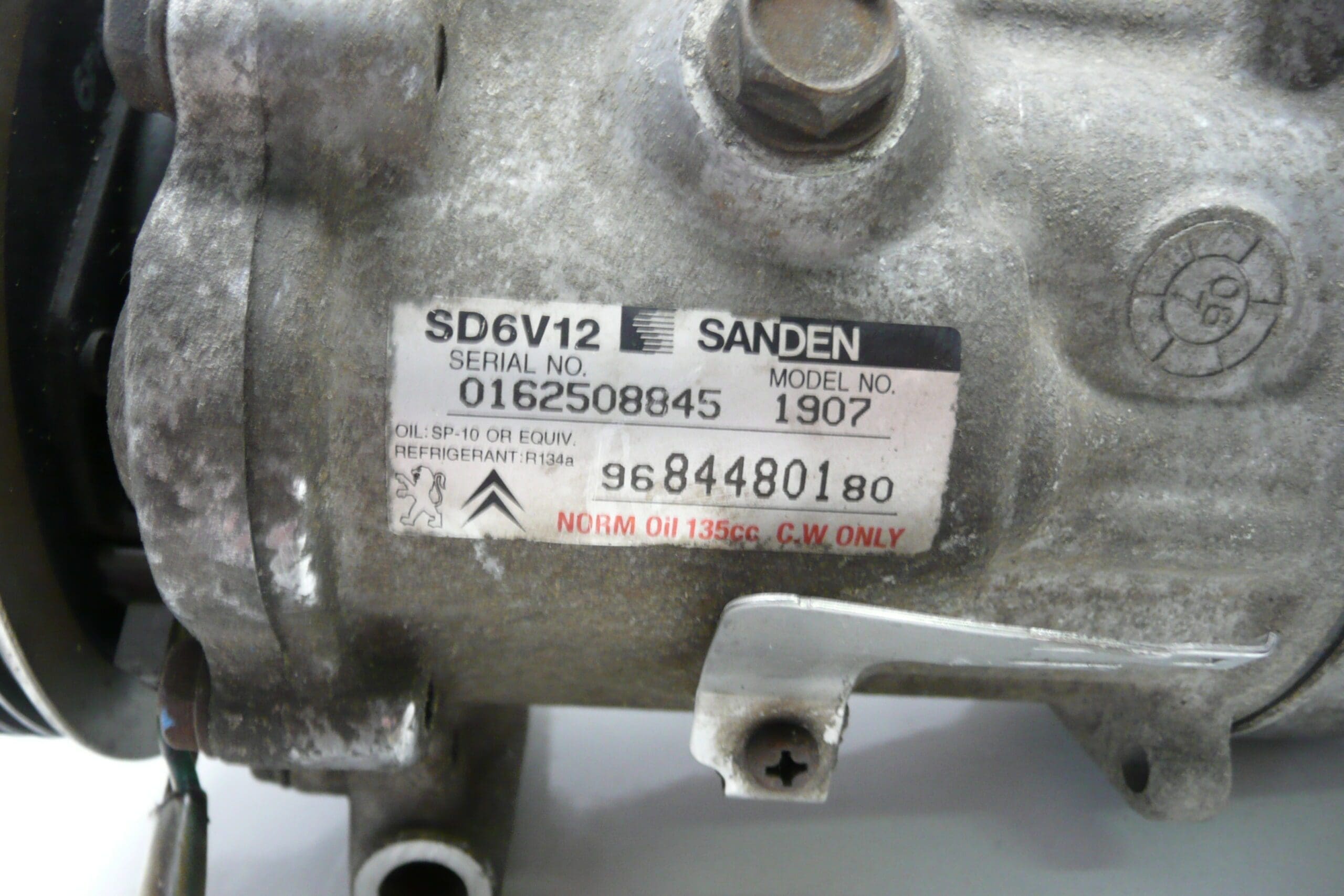 Συμπιεστής κλιματισμού Sanden SD6V12 1907 Citroën Peugeot 9684480180 6453XP - Image 2