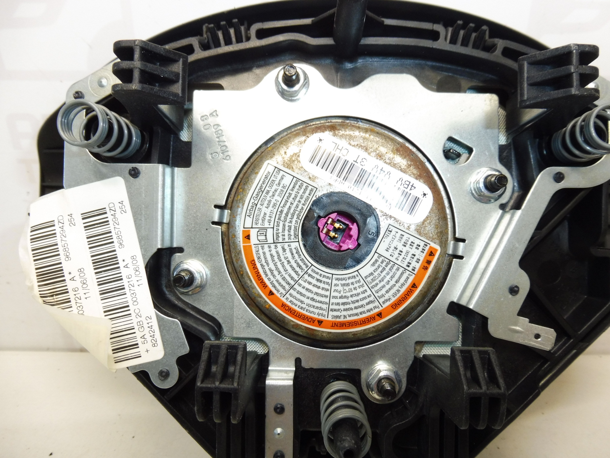 Αερόσακος τιμονιού Peugeot 206+ 207 96857294ZD 4112NW