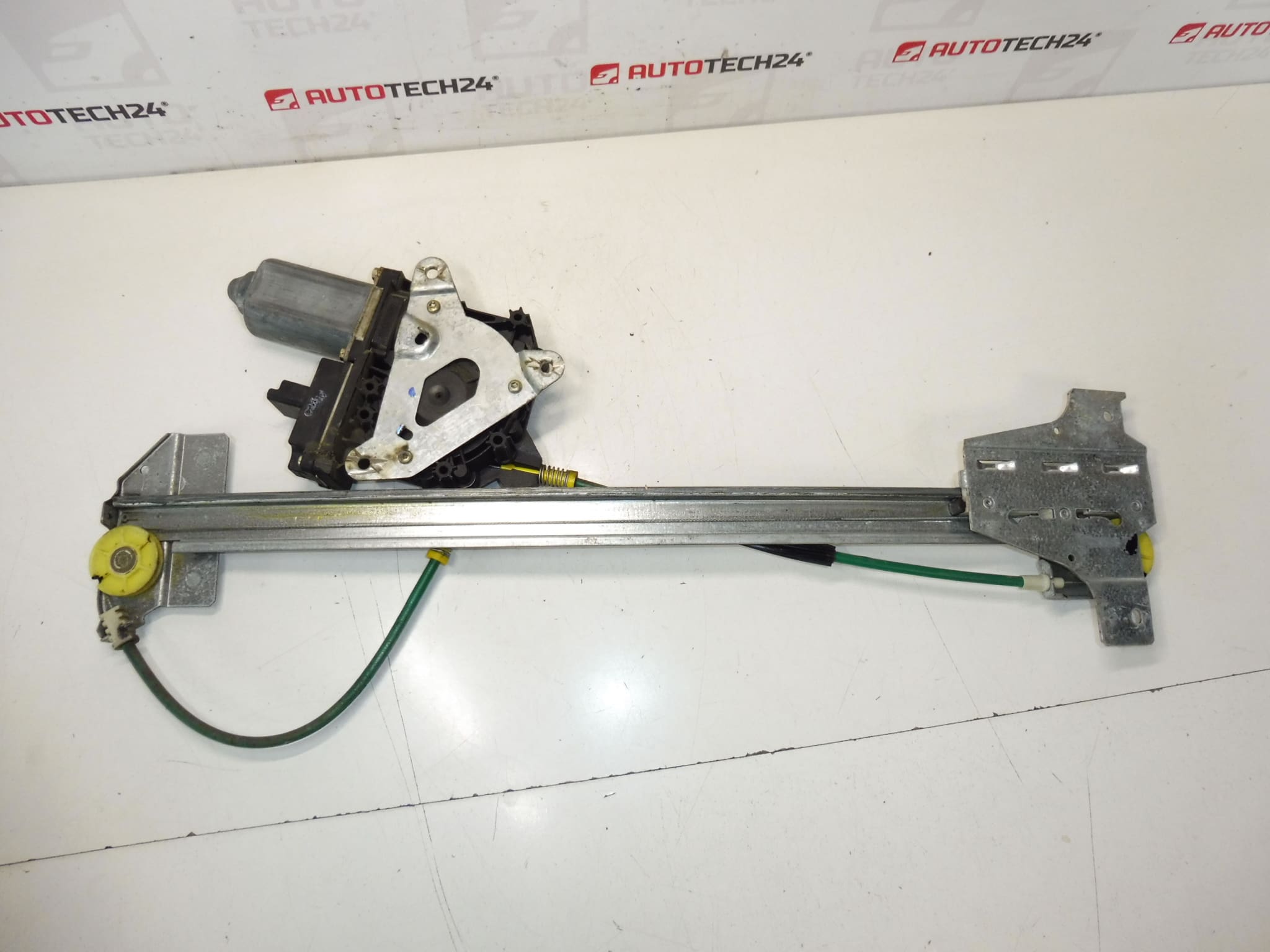 Citroën Peugeot 1494840080 922480 μηχανισμός έλξης πίσω δεξιού παραθύρου - Image 2