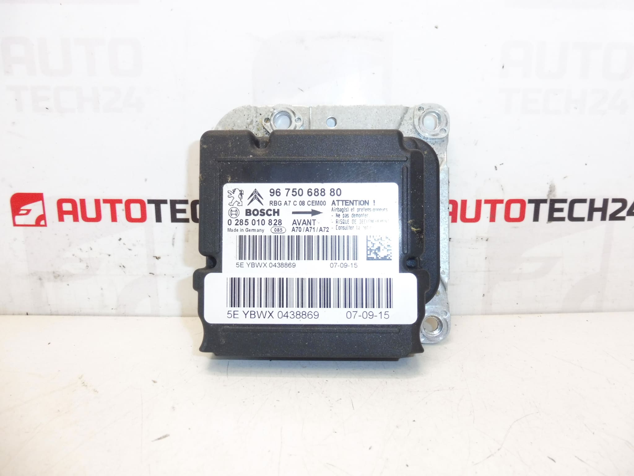 Bosch Peugeot 207 Airbag Unit 9675068880 0285010828