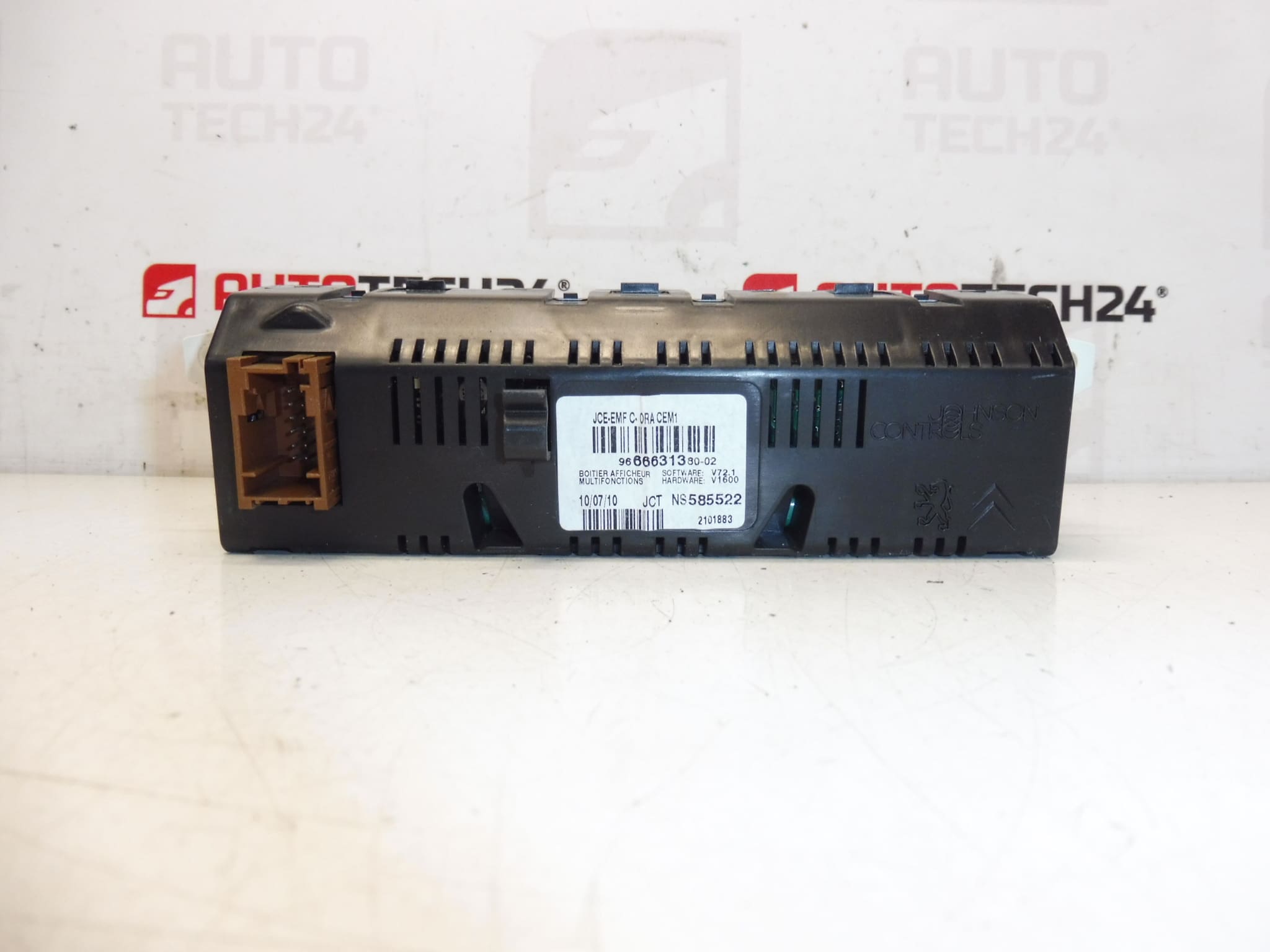 Οθόνη ραδιοφώνου υπολογιστή Citroën Peugeot 966631380 9821851780 6593P2 - Image 2